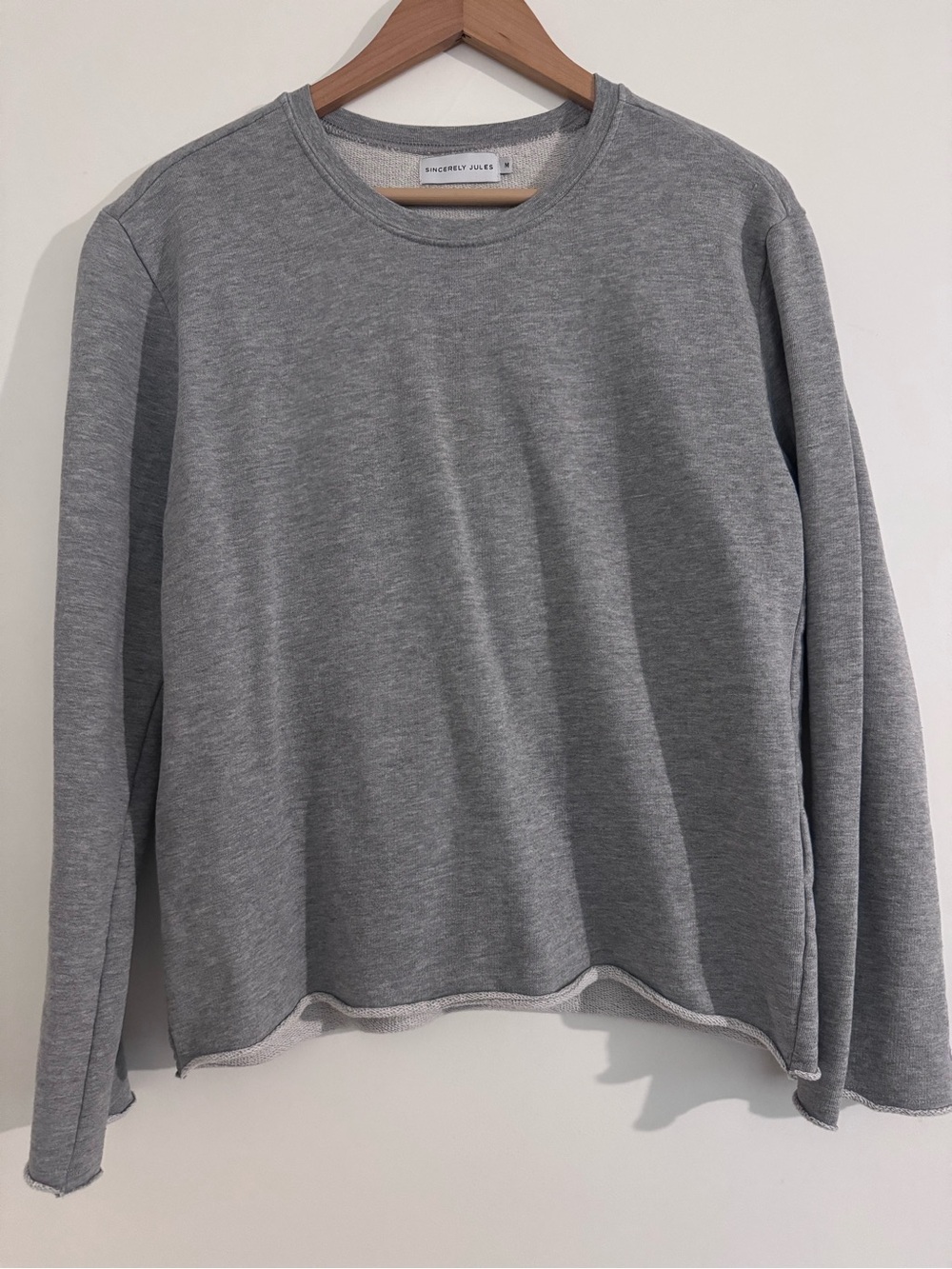 Sincerly Jules Heather Gray Crewneck Sweater